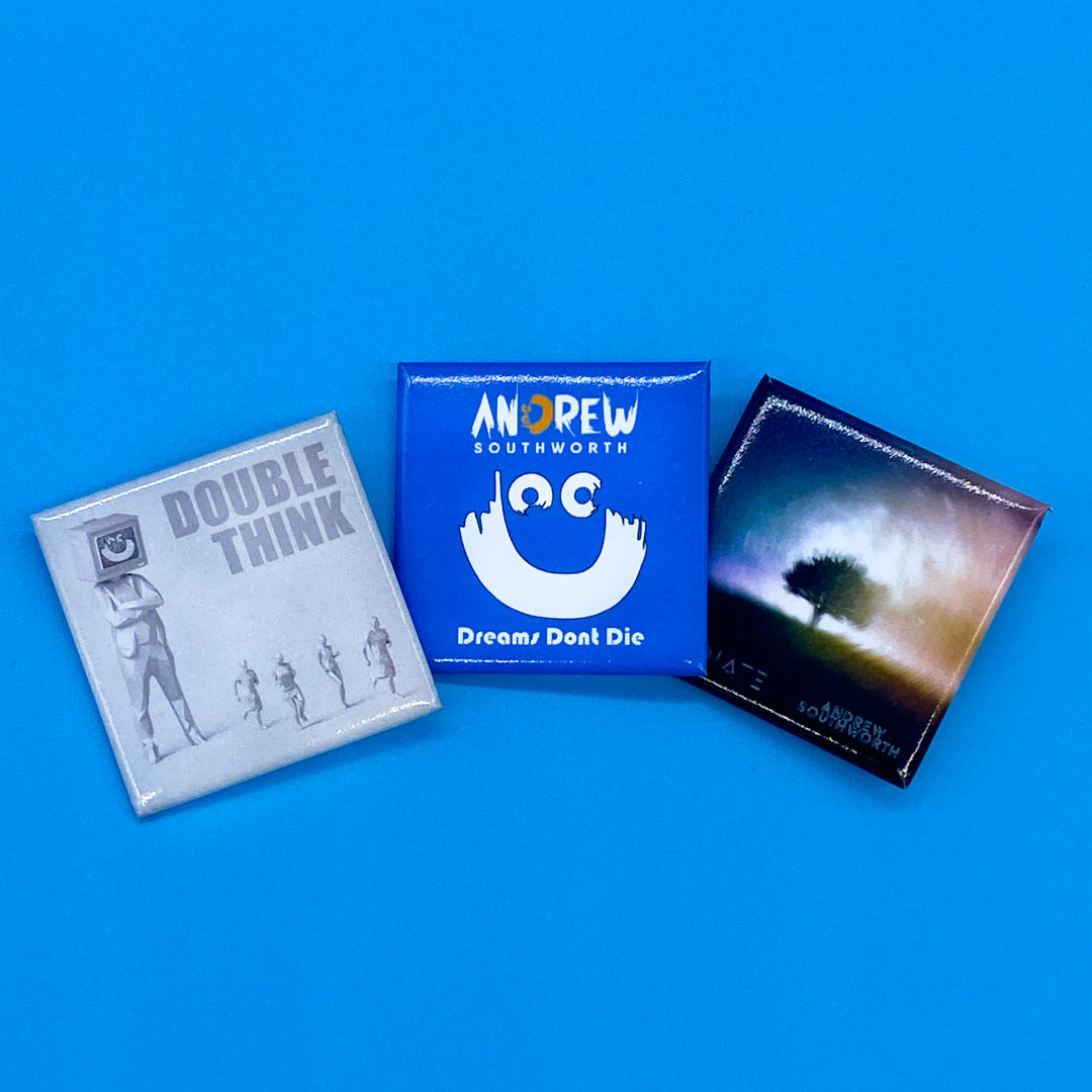 Album Button Pin Collection (3 Button Pins)